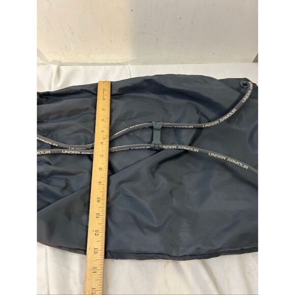 UA Under Armor 2 zipper back pack cinch sak bag gray - Picture 6 of 6